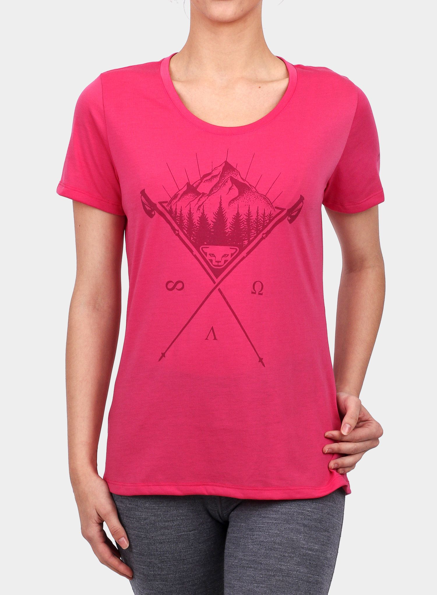 Ženska majica Dynafit Transalper Graphic S/S Tee - lipstick/tattoo