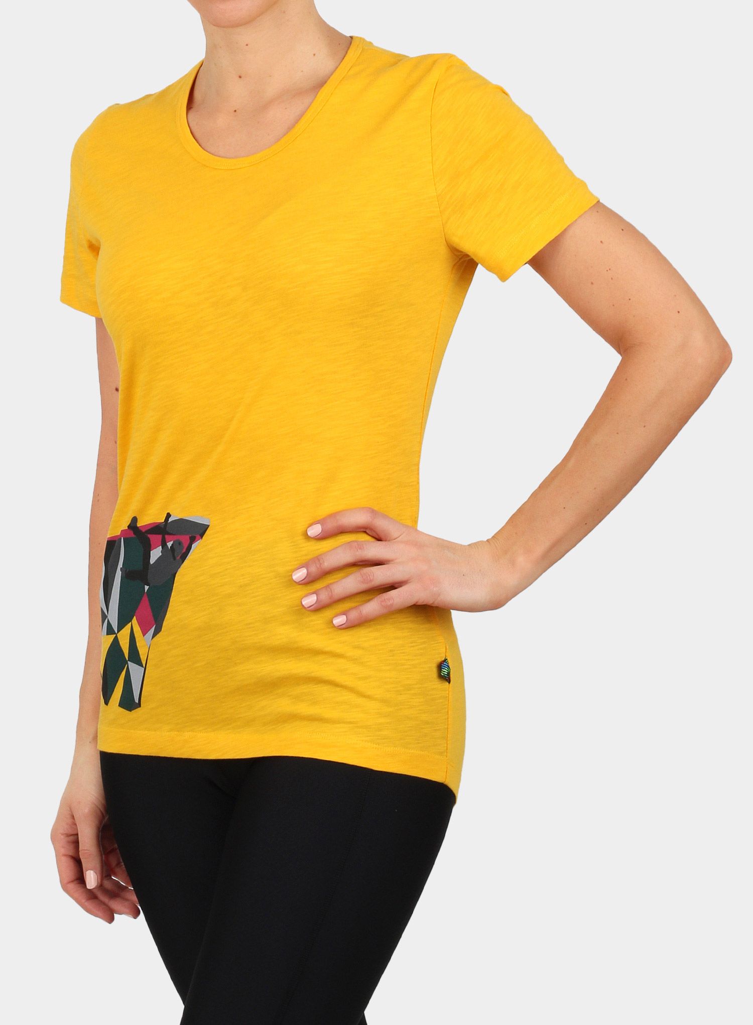 Ženska majica Edelrid Highball T-Shirt IV - golden yellow