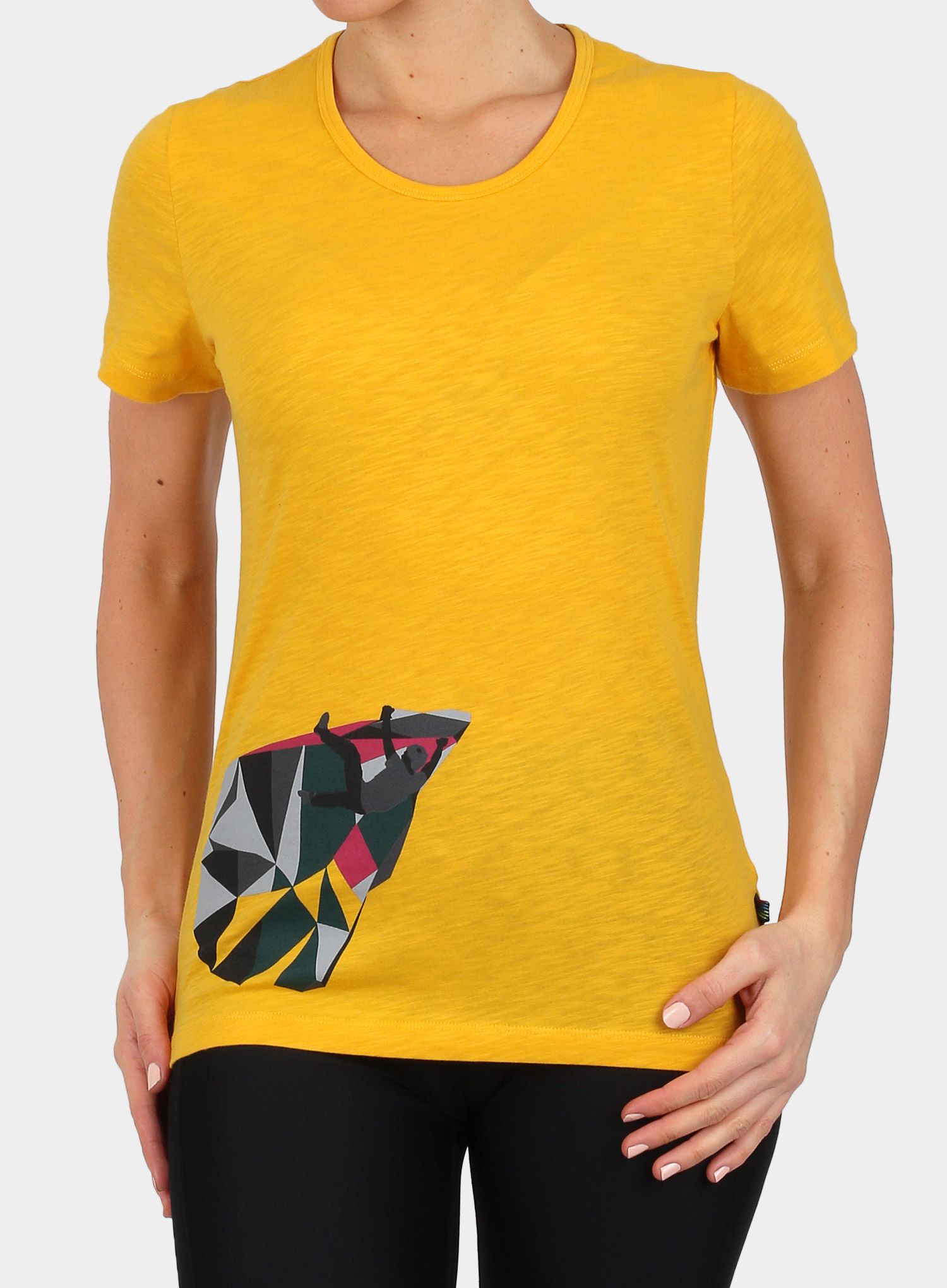 Ženska majica Edelrid Highball T-Shirt IV - golden yellow
