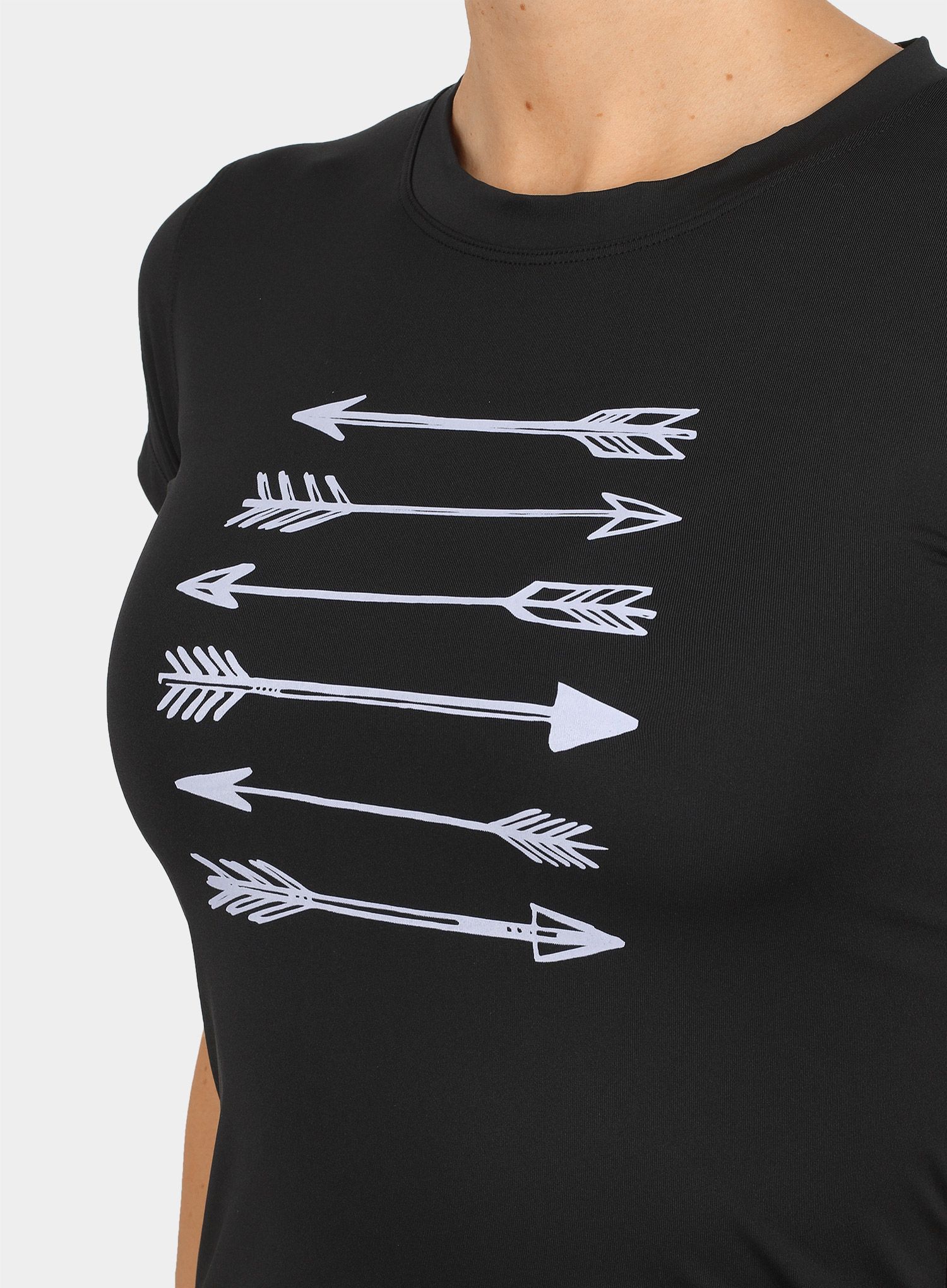 Ženska majica Sensor Coolmax Fresh Performance Tee - black arrows