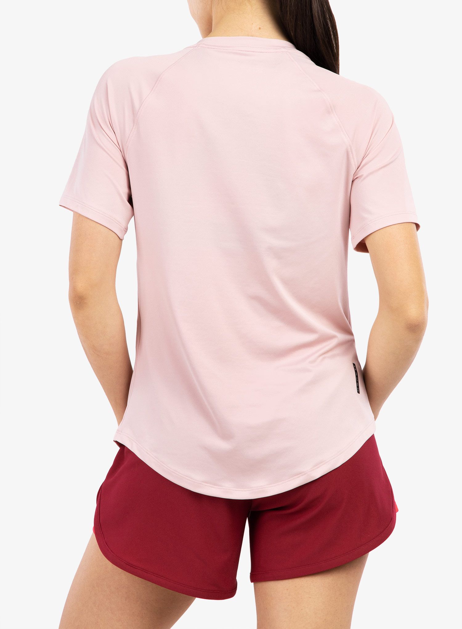 Ženska majica Under Armour Rush SS - retro pink/iridescent