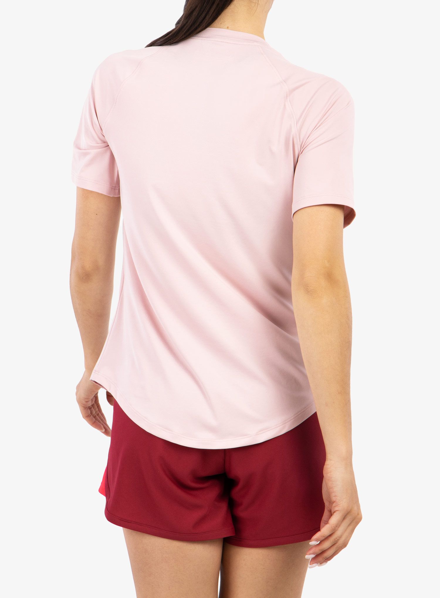 Ženska majica Under Armour Rush SS - retro pink/iridescent