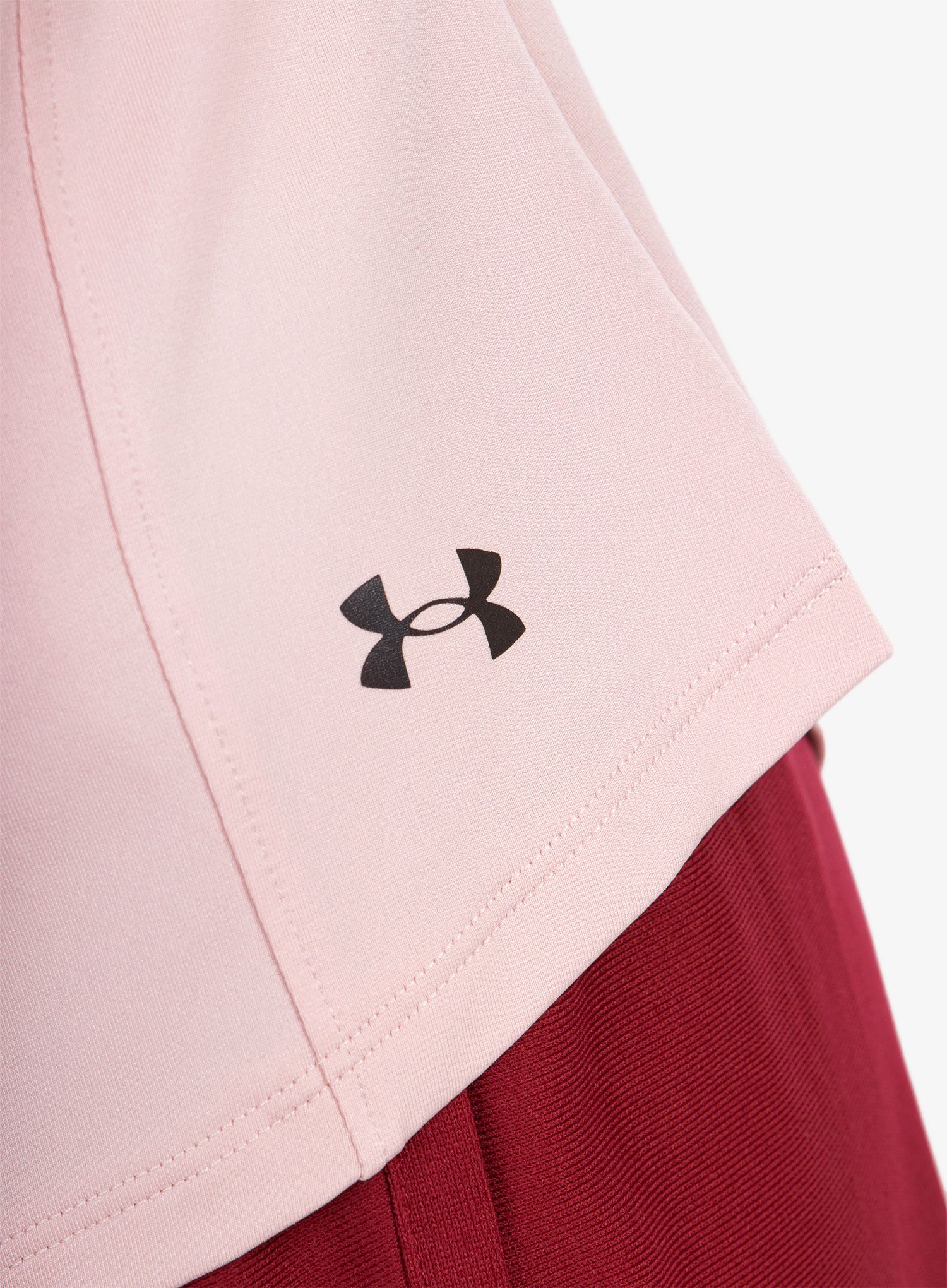 Ženska majica Under Armour Rush SS - retro pink/iridescent