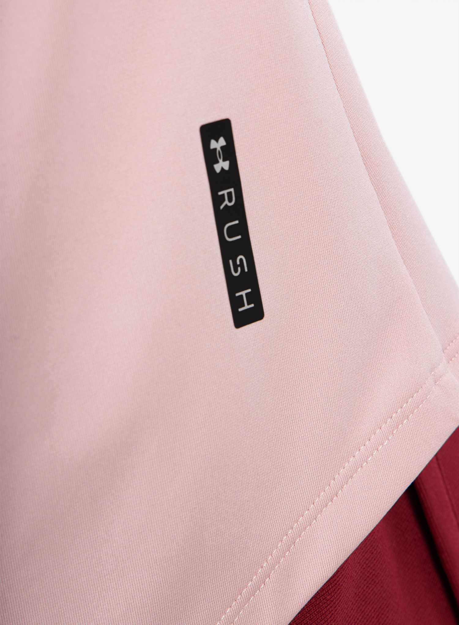 Ženska majica Under Armour Rush SS - retro pink/iridescent