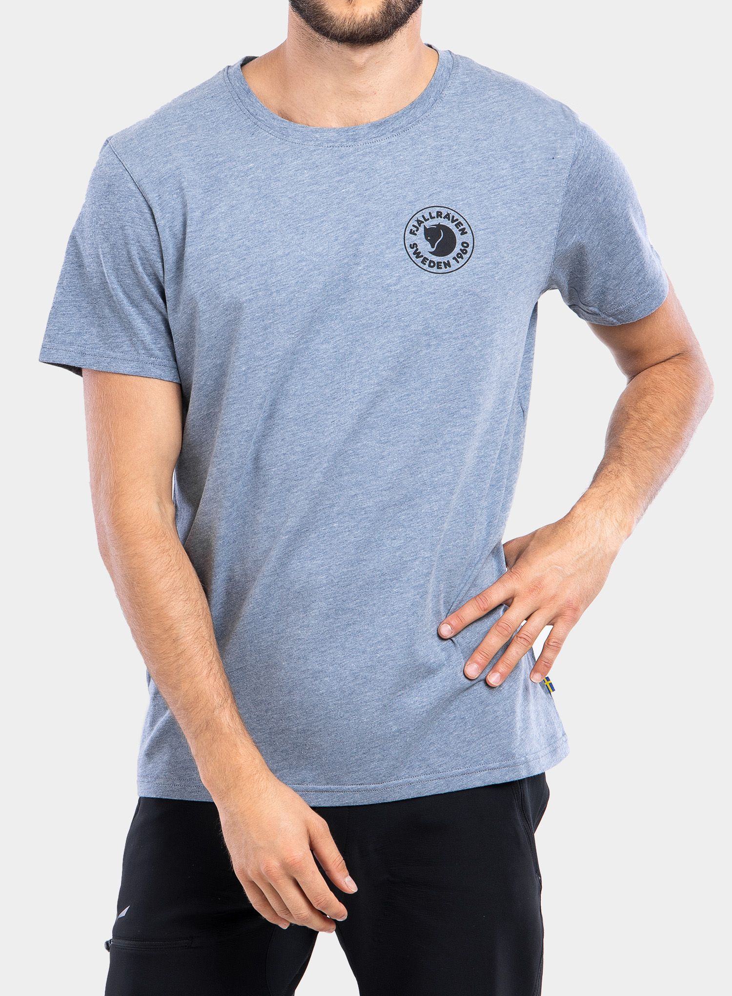 Majica Fjallraven 1960 Logo T-Shirt - uncle blue melange