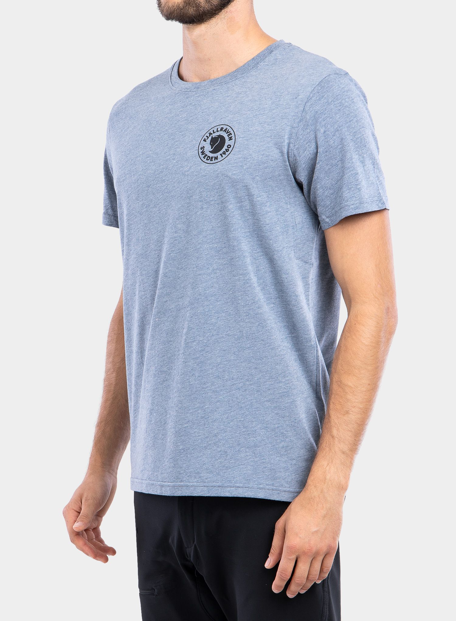 Majica Fjallraven 1960 Logo T-Shirt - uncle blue melange