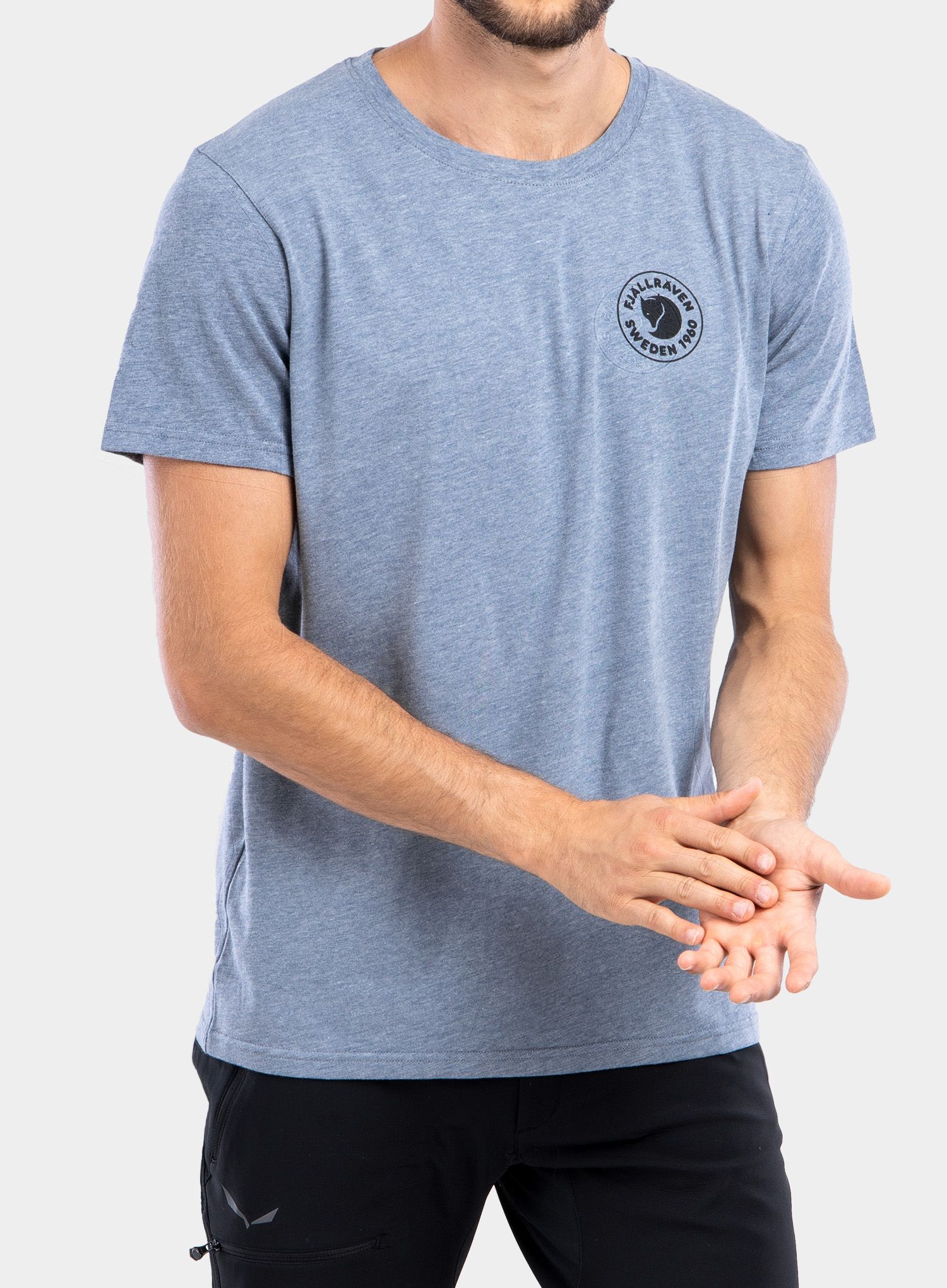 Majica Fjallraven 1960 Logo T-Shirt - uncle blue melange