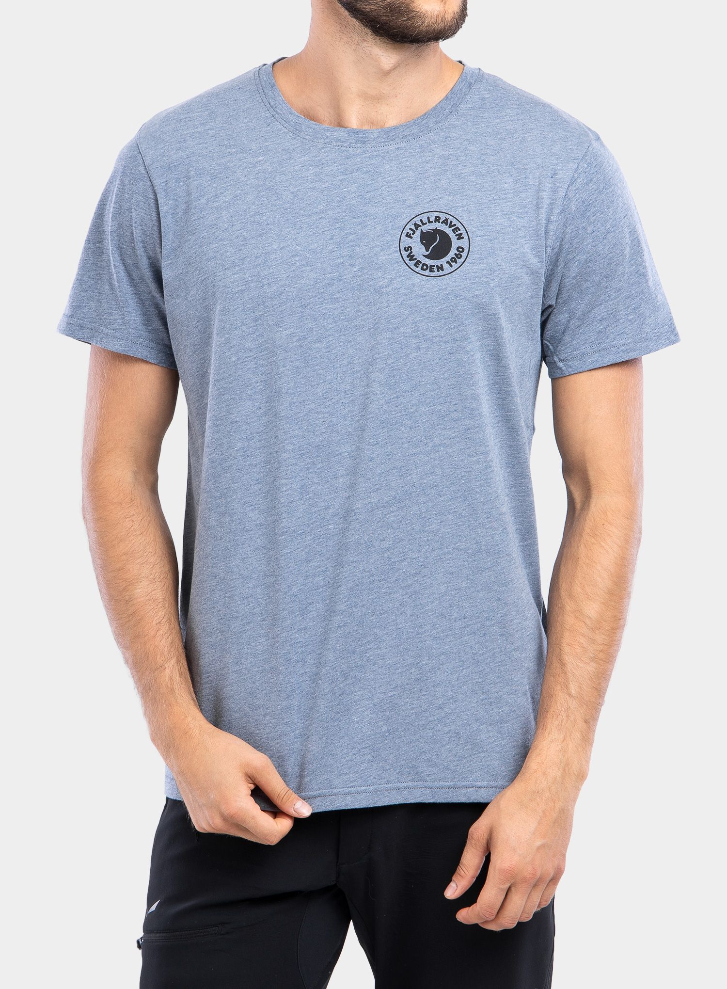 Majica Fjallraven 1960 Logo T-Shirt - uncle blue melange