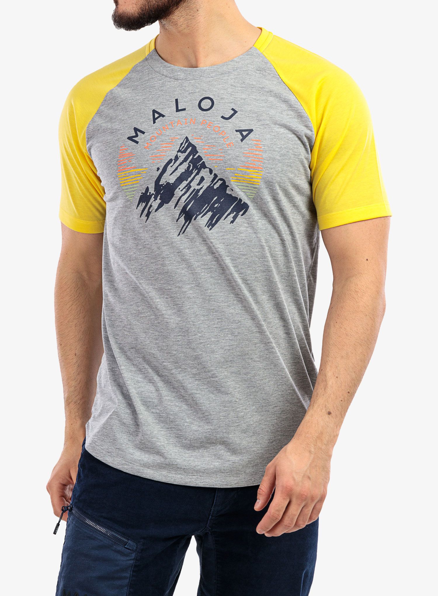 MTB majica Maloja Seekofel - sun multi