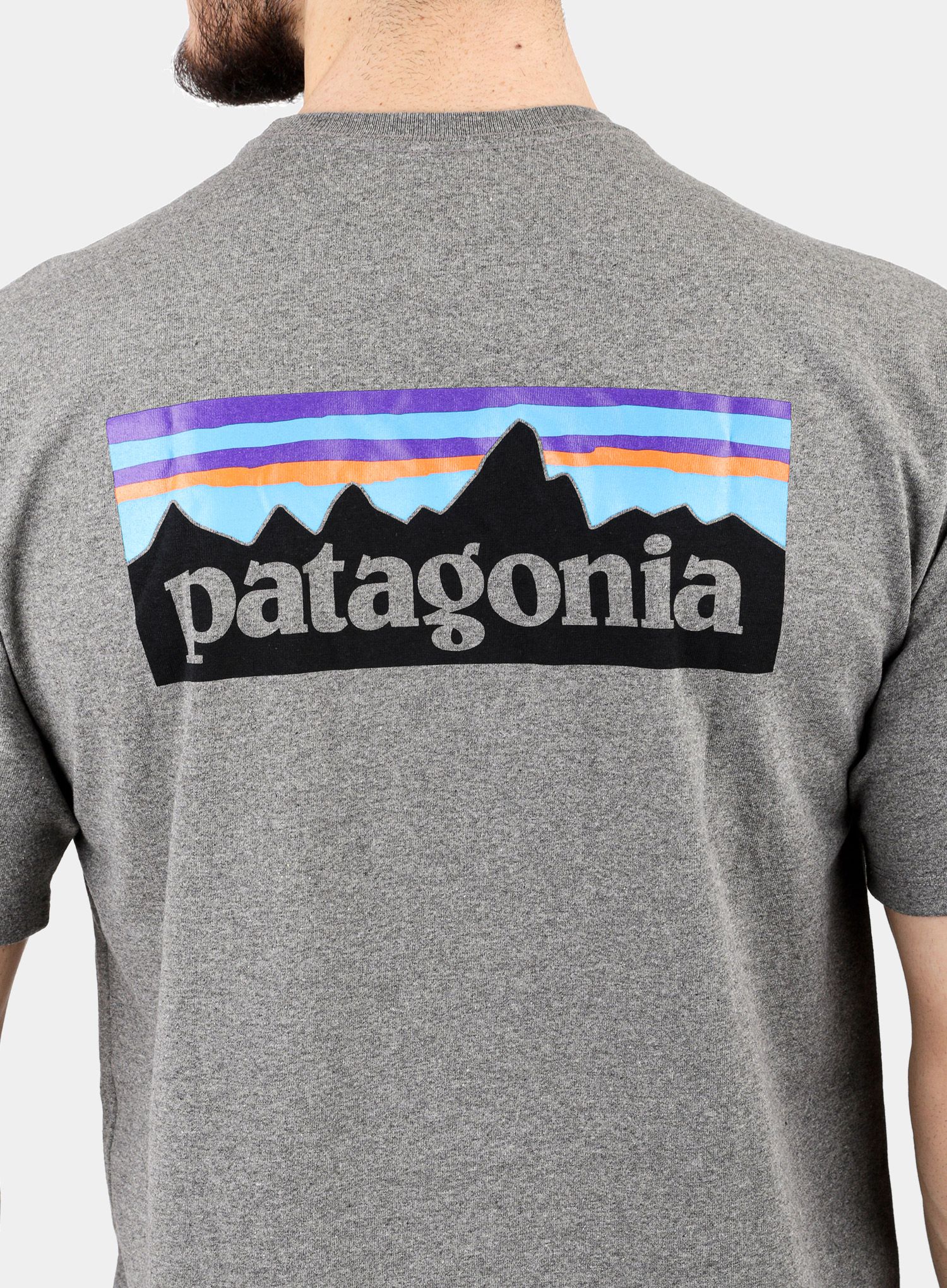 Majica Patagonia P-6 Logo Responsibili-Tee - gravel heather