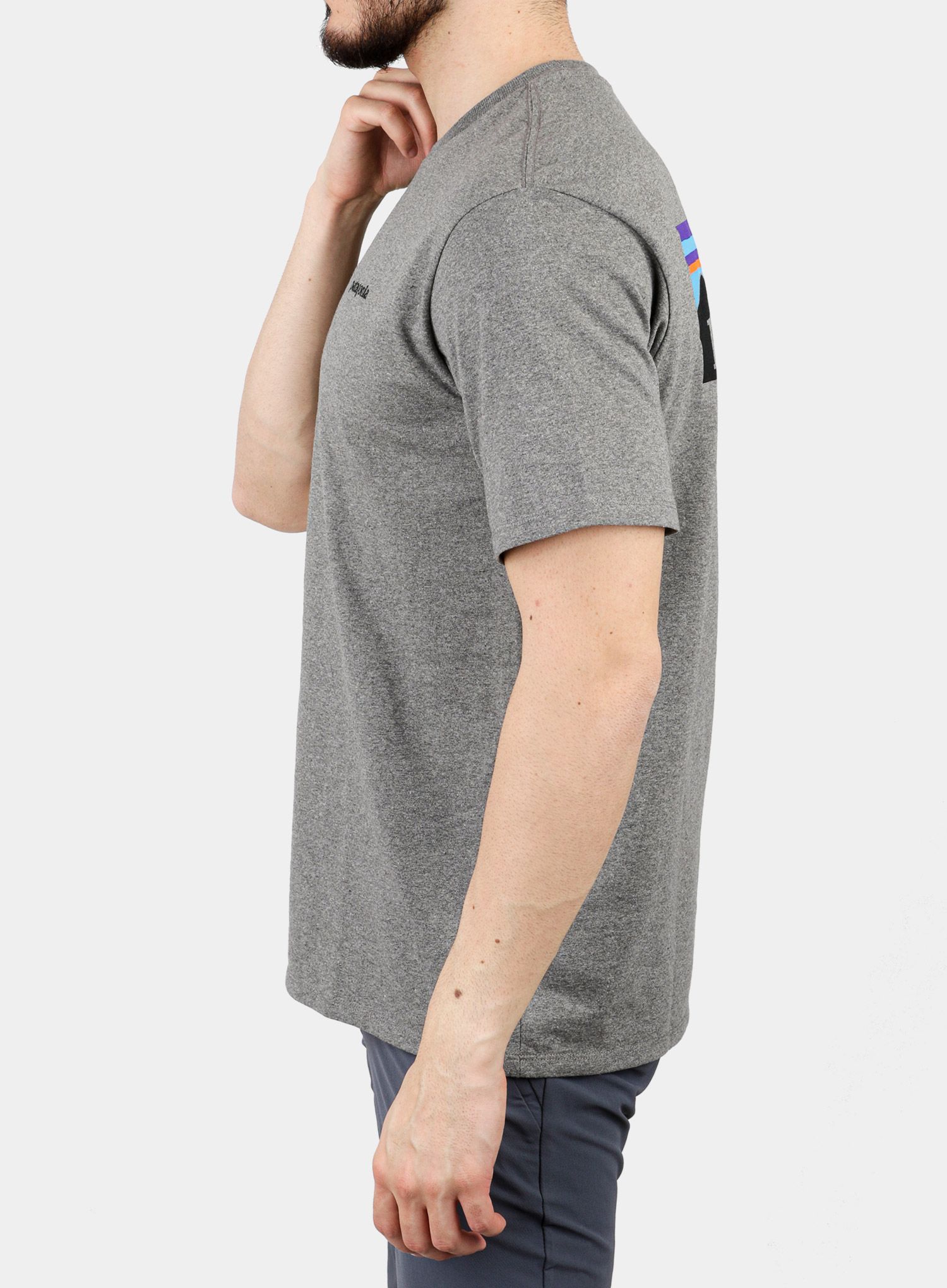 Majica Patagonia P-6 Logo Responsibili-Tee - gravel heather