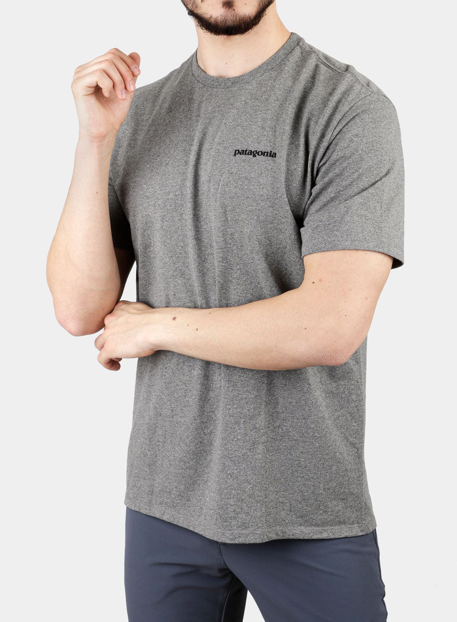 Majica Patagonia P-6 Logo Responsibili-Tee - gravel heather