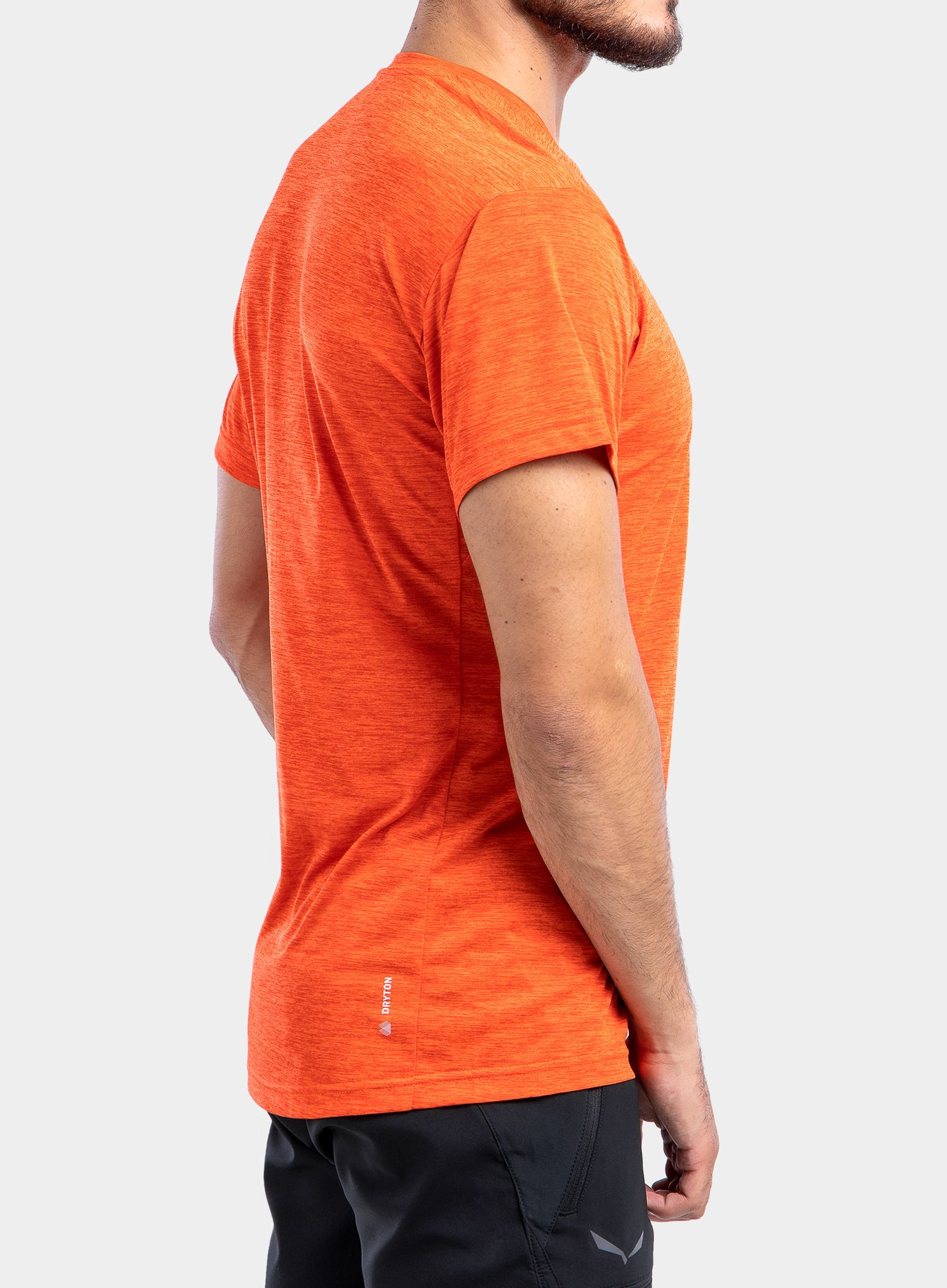 Majica Salewa Puez Melange Dry S/S Tee - red oragne melange