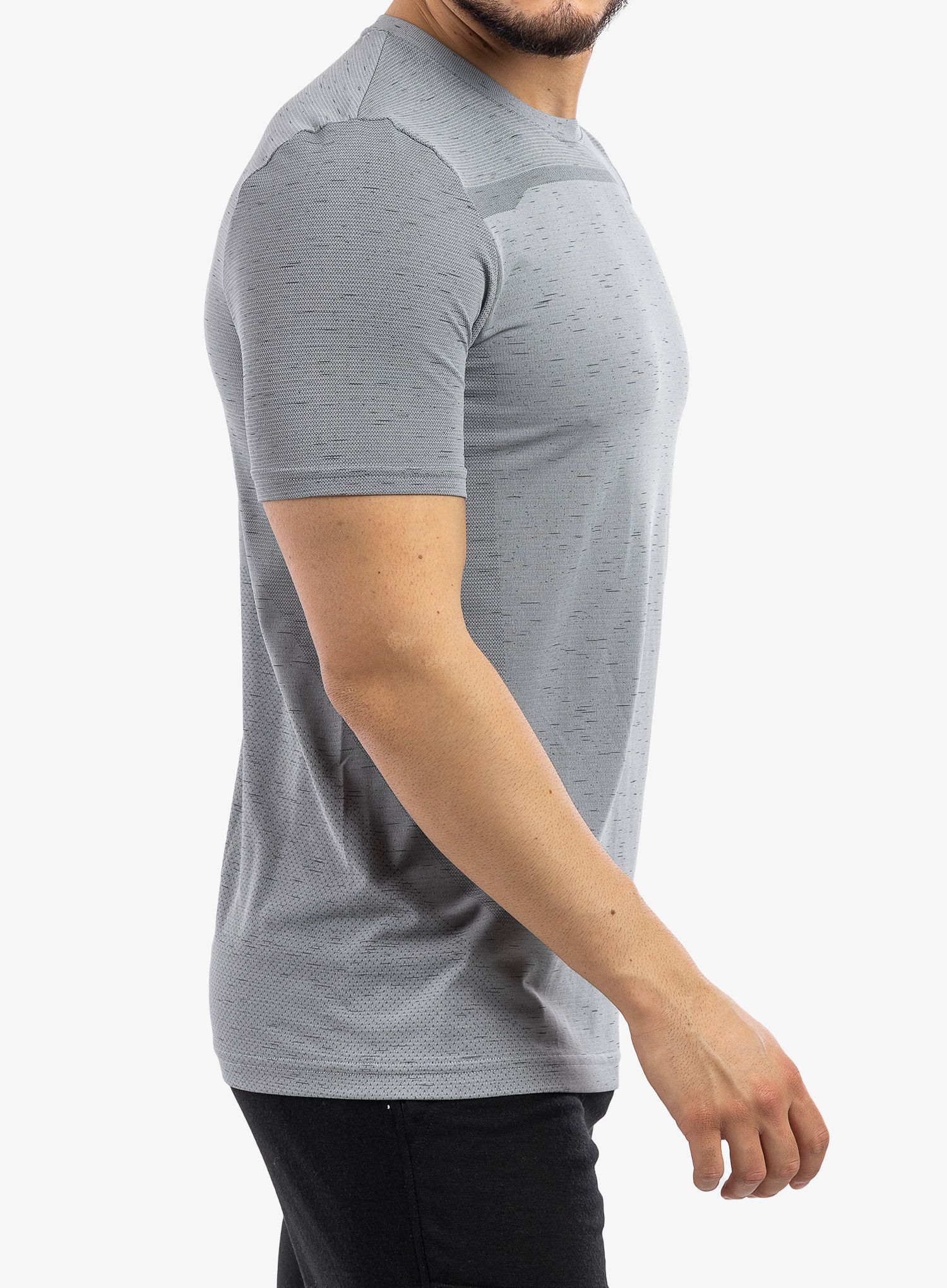 Majica za trening Under Armour UA Seamless Short Sleeve - mod gray/black