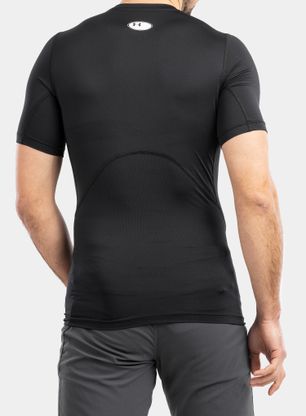 Majica Under Armour HG Armour Comp S/S - black/white