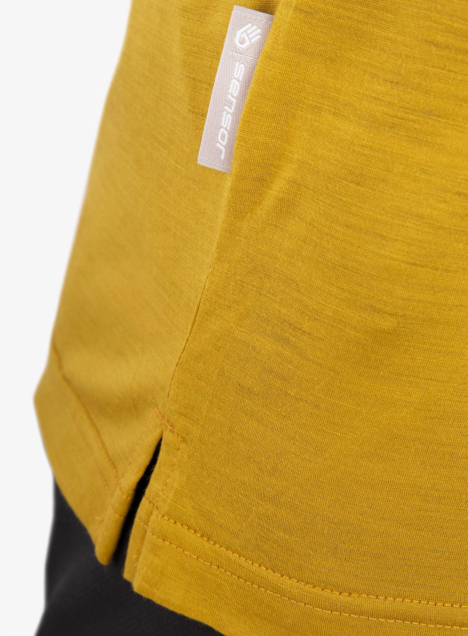 Majica s tiskom Sensor Merino Air PT Explore - mustard