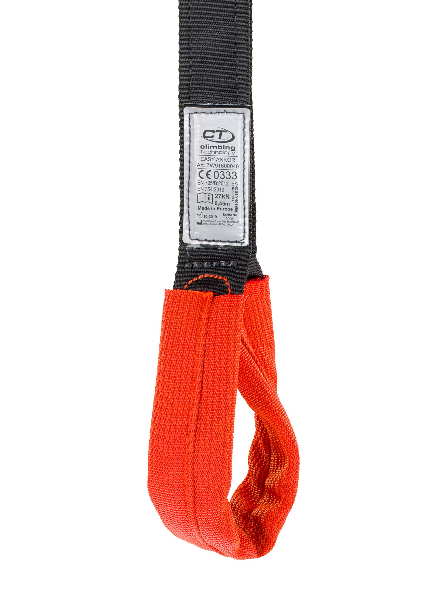 Sidrišni sustav Climbing Technology/SKYLOTEC Easy Ankor 40cm - black