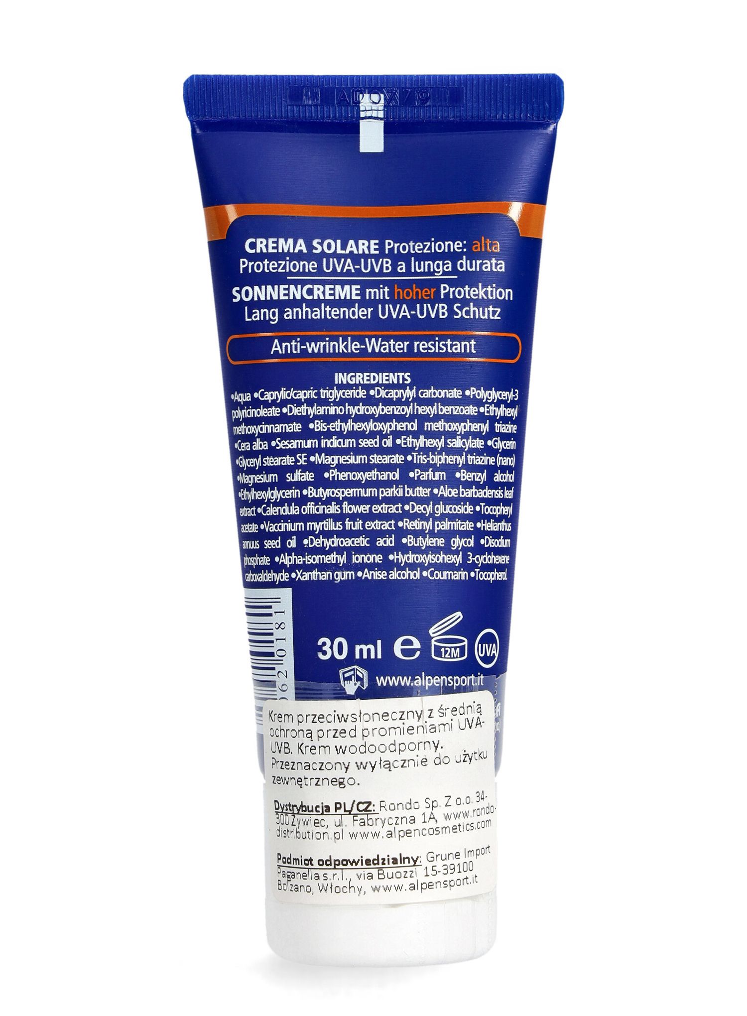 Krema s filterom Alpen Sun Cream F30