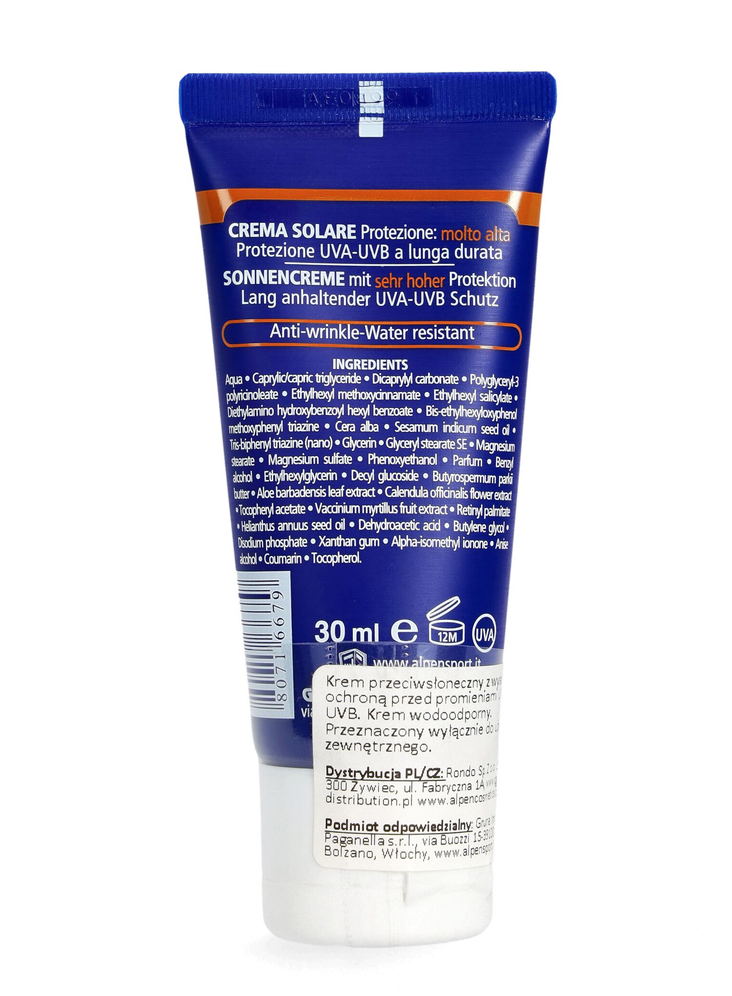 Krema s filterom Alpen Sun Cream F50+ 30 ml