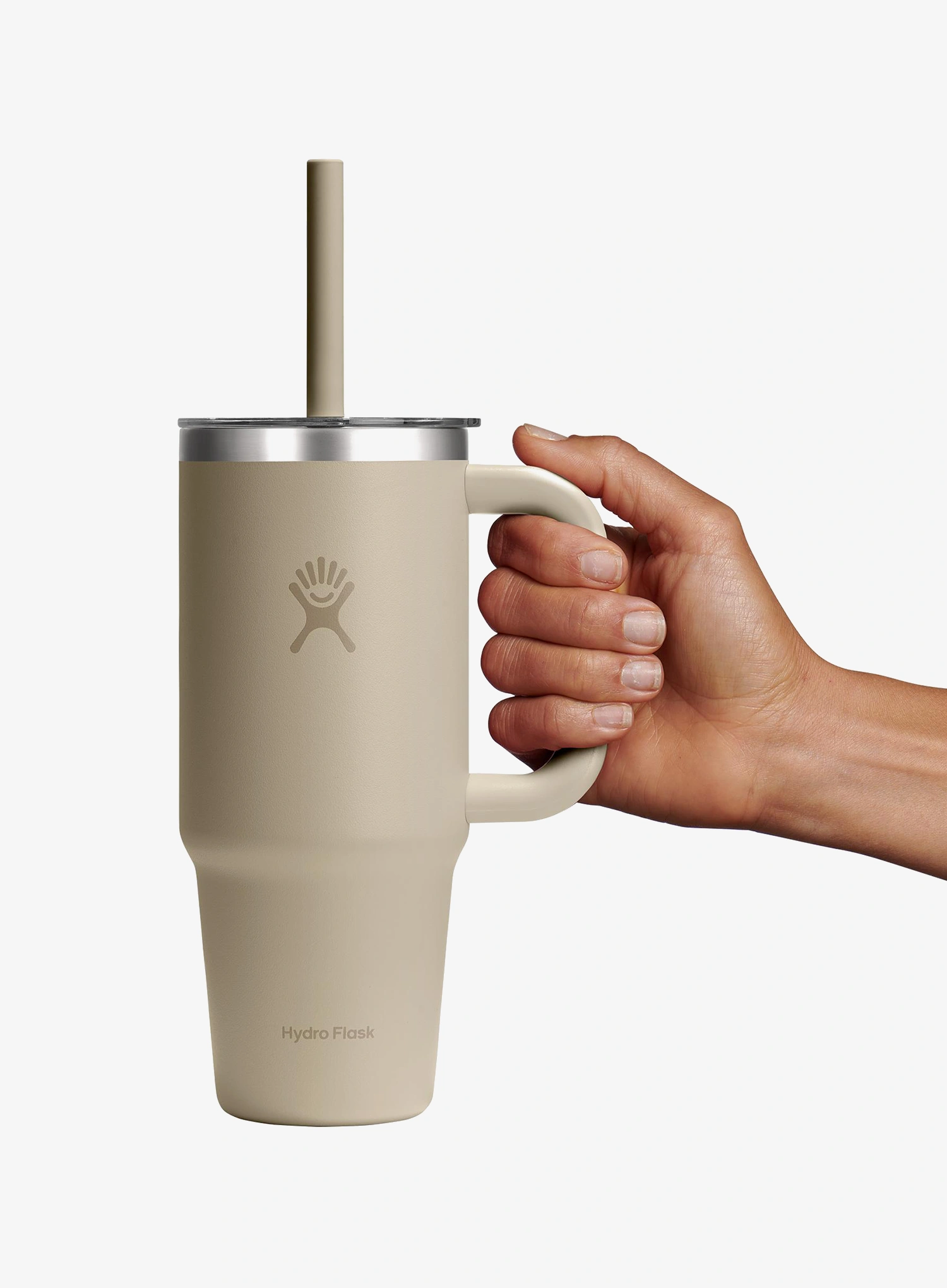 Termo šalica Hydro Flask 24 Oz  Travel Tumbler Clear Lid (710 ml) - oat