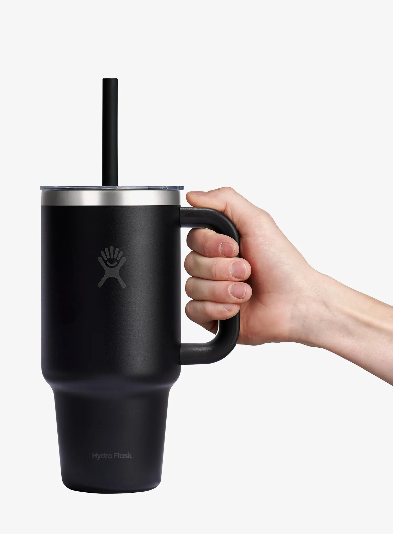 Termo šalica Hydro Flask 32 Oz Travel Tumbler Clear Lid (946 ml) - black