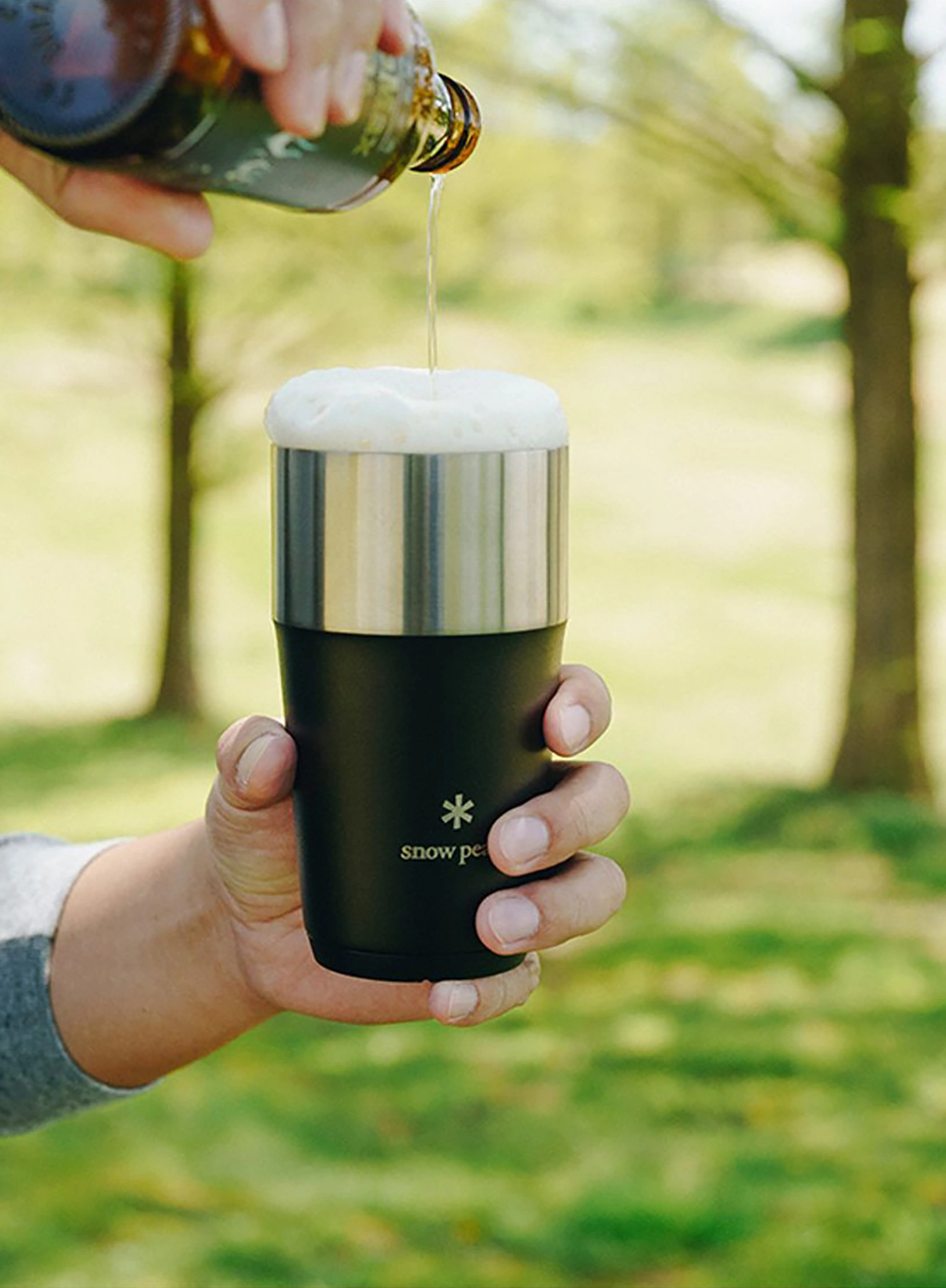 Termo šalica Snow Peak Shimo Tumbler 470 ml - black