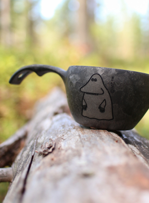 Putna šalica Kupilka 12 Moomin The Groke (0,12 l) - black