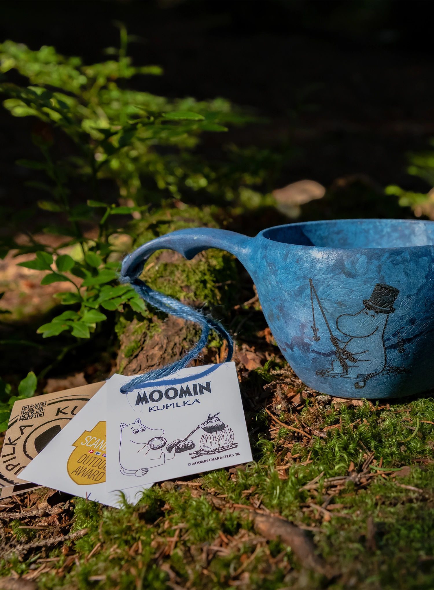 Putna šalica Kupilka 37 Moomin Moominpappa (0,37 l) - blue