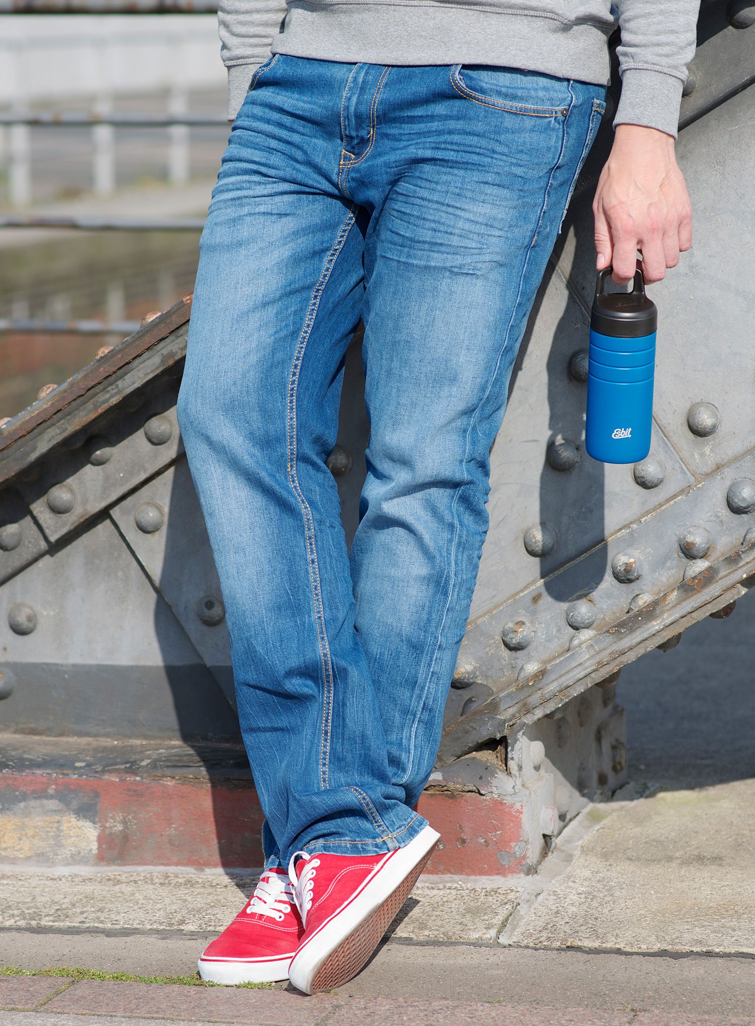 Termo šalica Esbit Majoris Stainless Steel Thermo Mug 450ml - polar blue