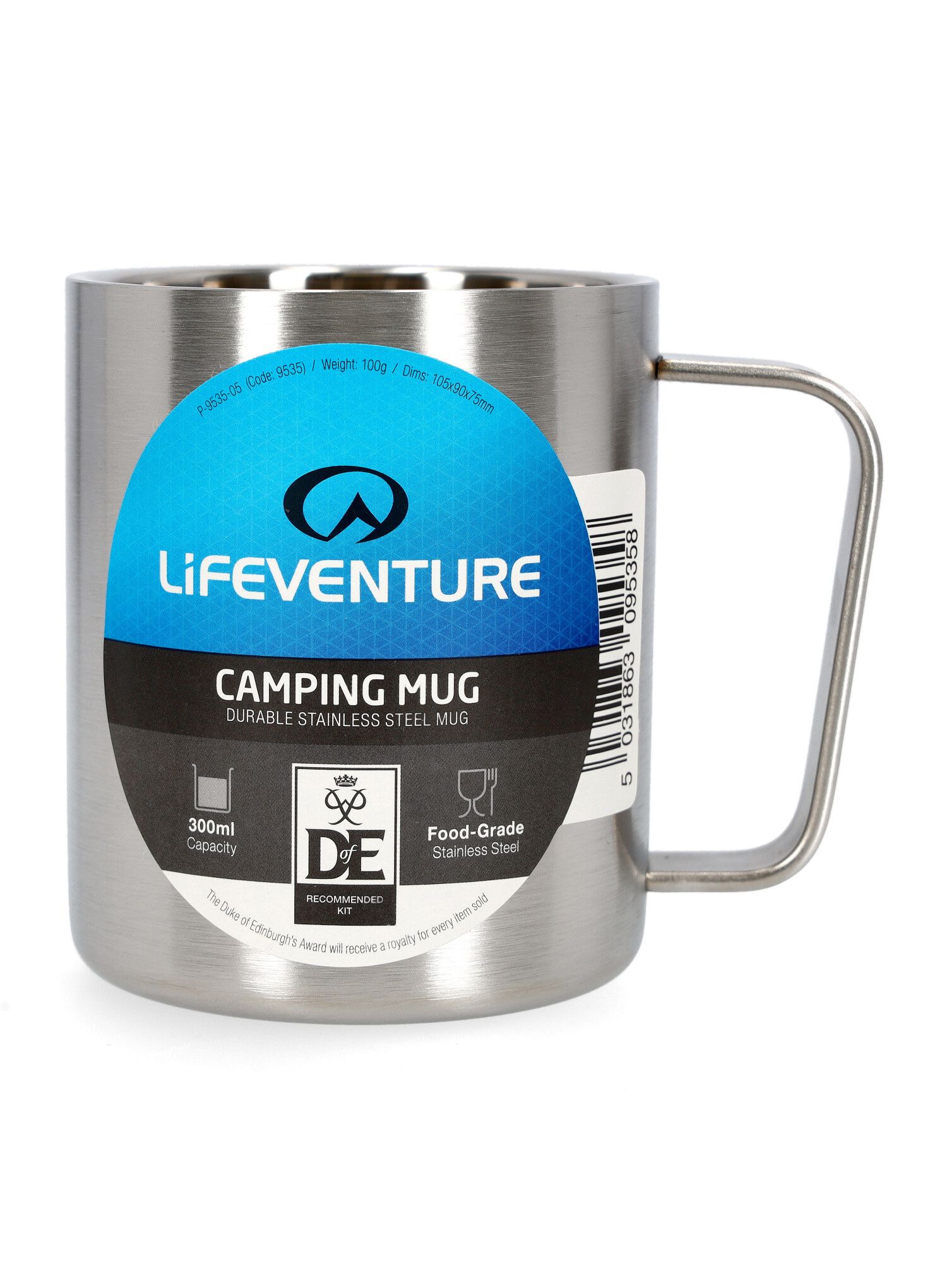 Putna šalica Lifeventure Stainless Steel Camping Mug