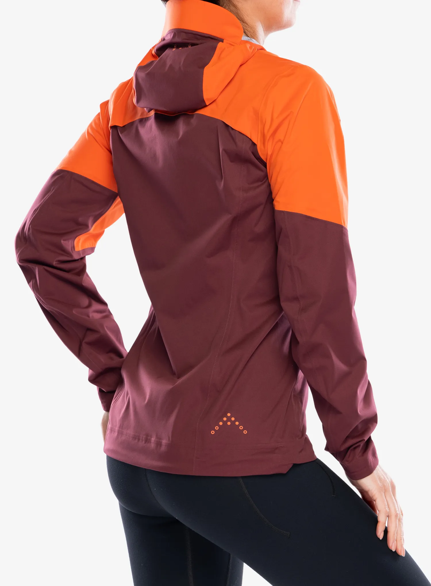 Ženska jakna za trčanje Rab Kinetic Ultra Jacket - red grapefruit/deep heather