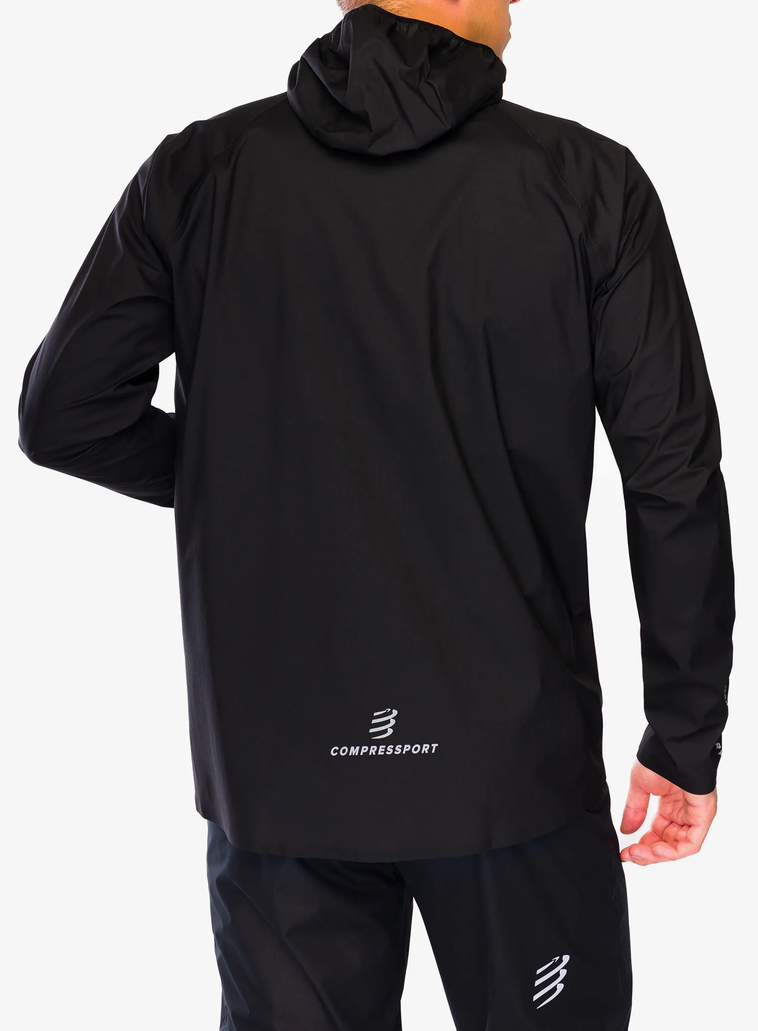 Jakna za trčanje Compressport Thunderstorm Waterproof Jacket - black