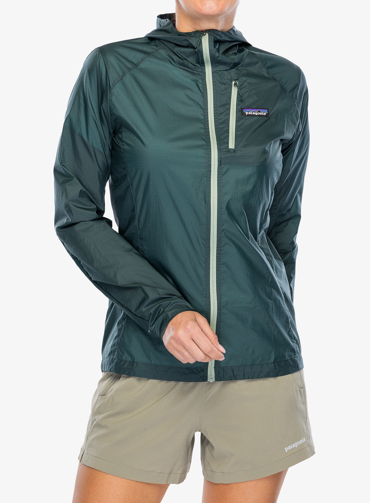 Ženska jakna za trčanje Patagonia Houdini Jacket - cascade green