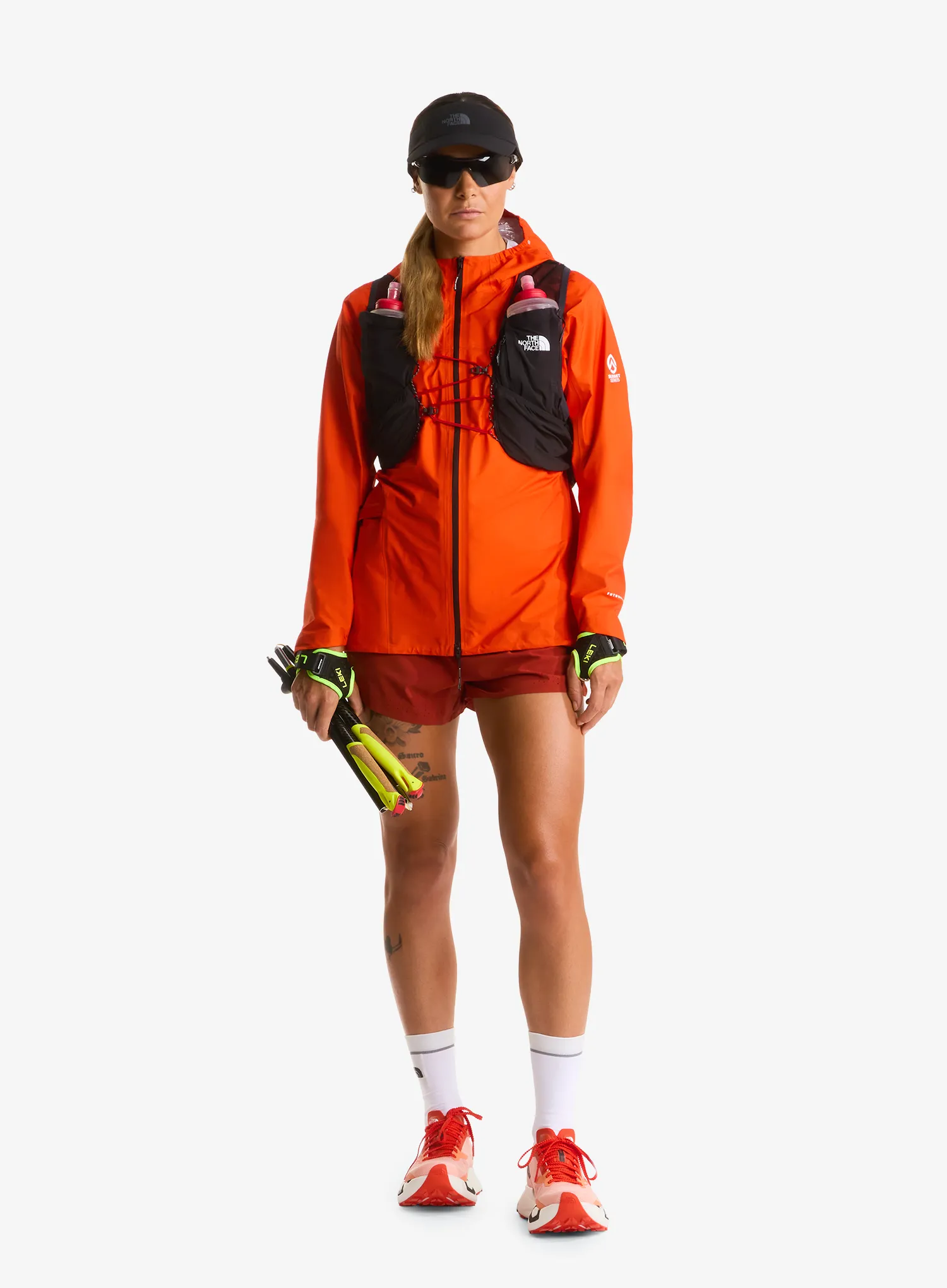 Ženska jakna za trčanje The North Face Summit Superior FL Jacket - lava red