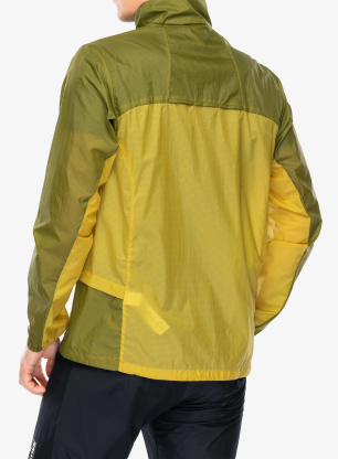 Jakna za trčanje Patagonia Houdini Stash 1/2 Zip Pullover - bundle green/graze green