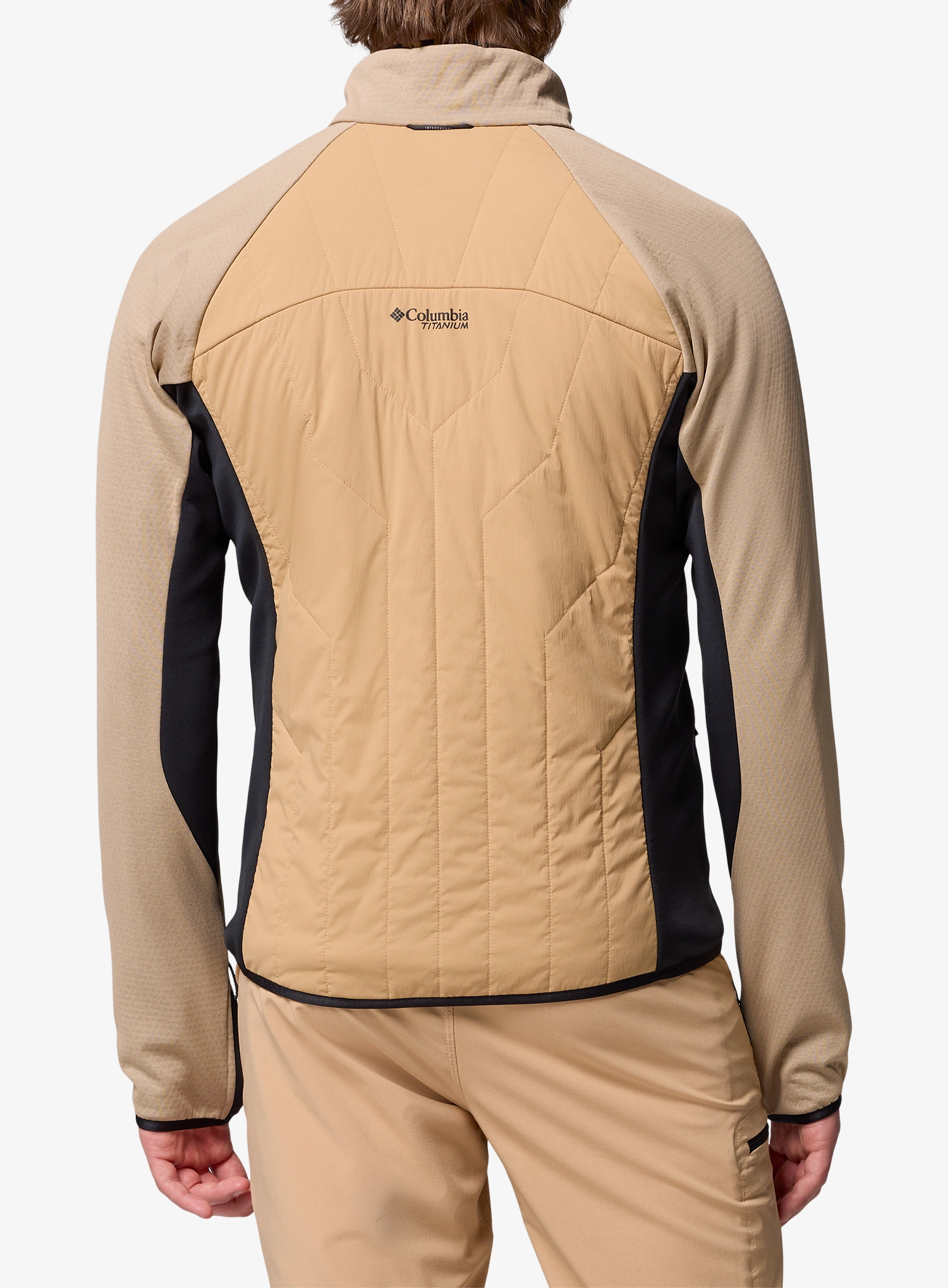 Hibridna jakna Columbia Arctic Crest Hybrid Full Zip - canoe/black