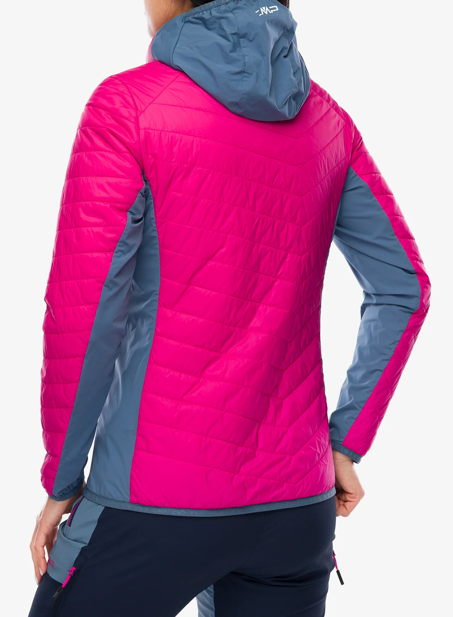Ženska hibridna jakna CMP Yurexa Jacket Hybrid Fix Hood - magenta