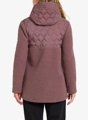 Ženska hibridna jakna Didriksons Bibi Fullzip 2 - faded wine