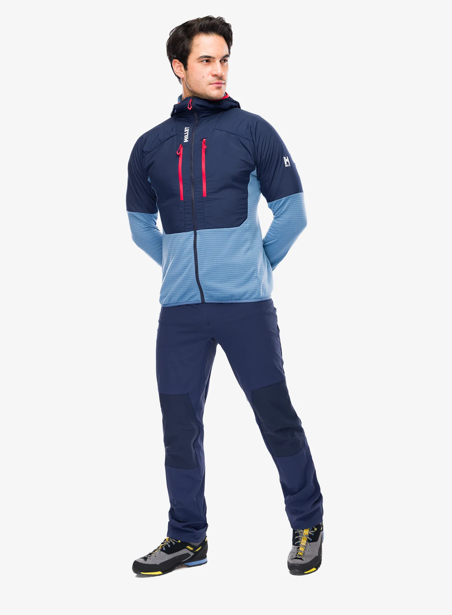 Jakna Millet Parmelan Hybrid Hoodie - coronet blue/saphir