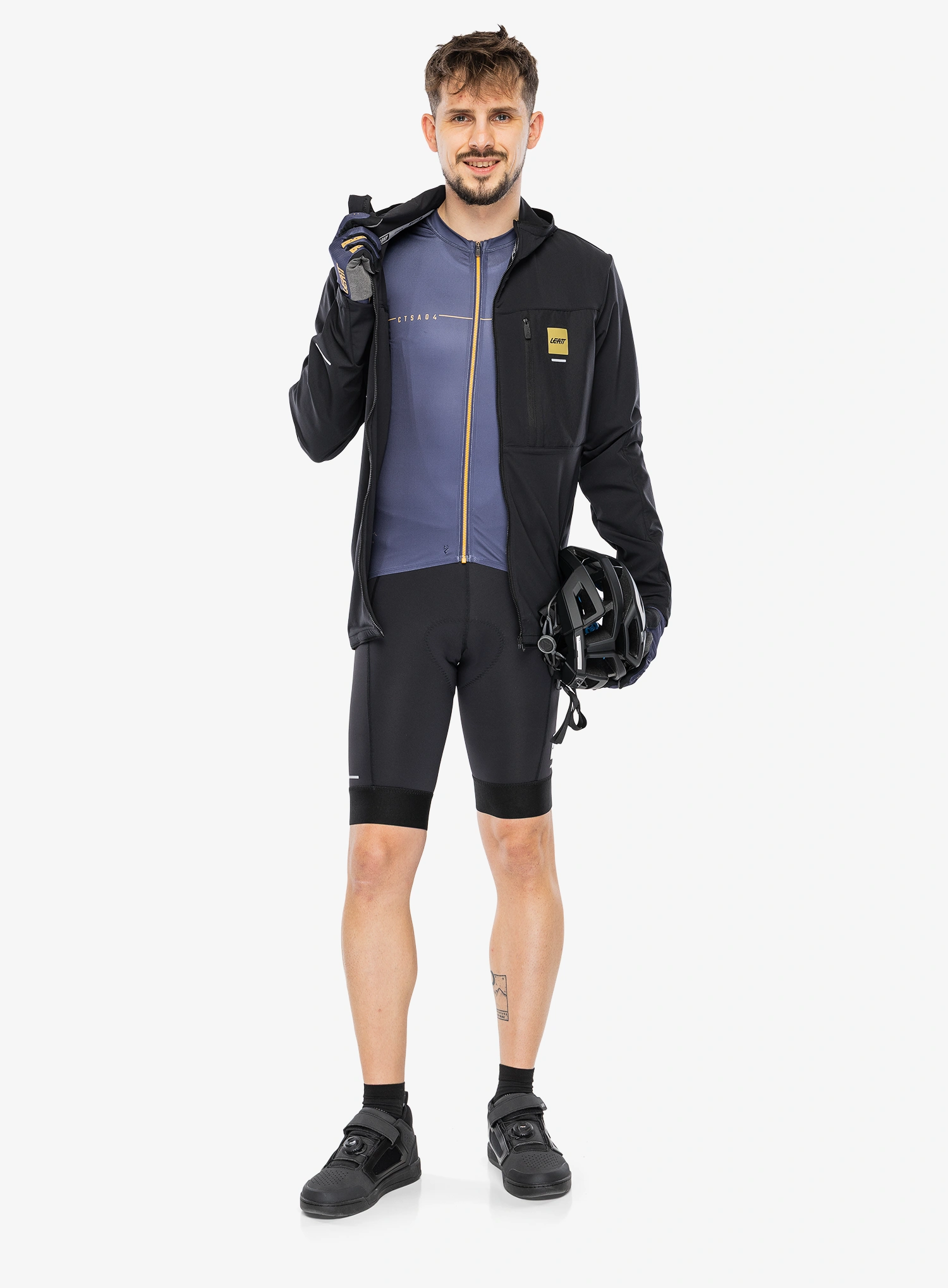 Biciklistička jakna Leatt MTB 1.0 WindBlock Jacket - black