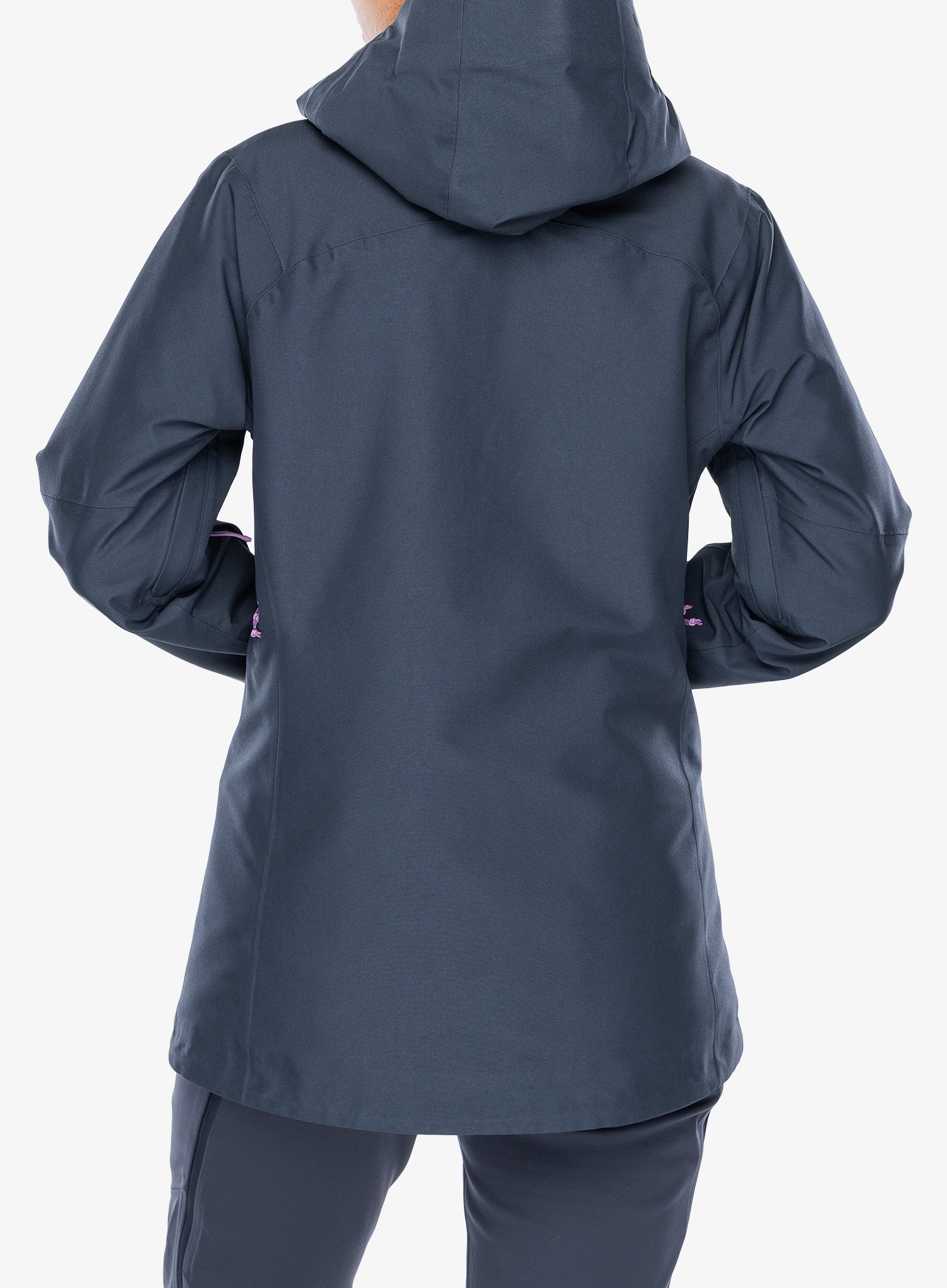 Ženska skijaška jakna Patagonia Insulated Powder Town Jacket - smolder blue/orange peel
