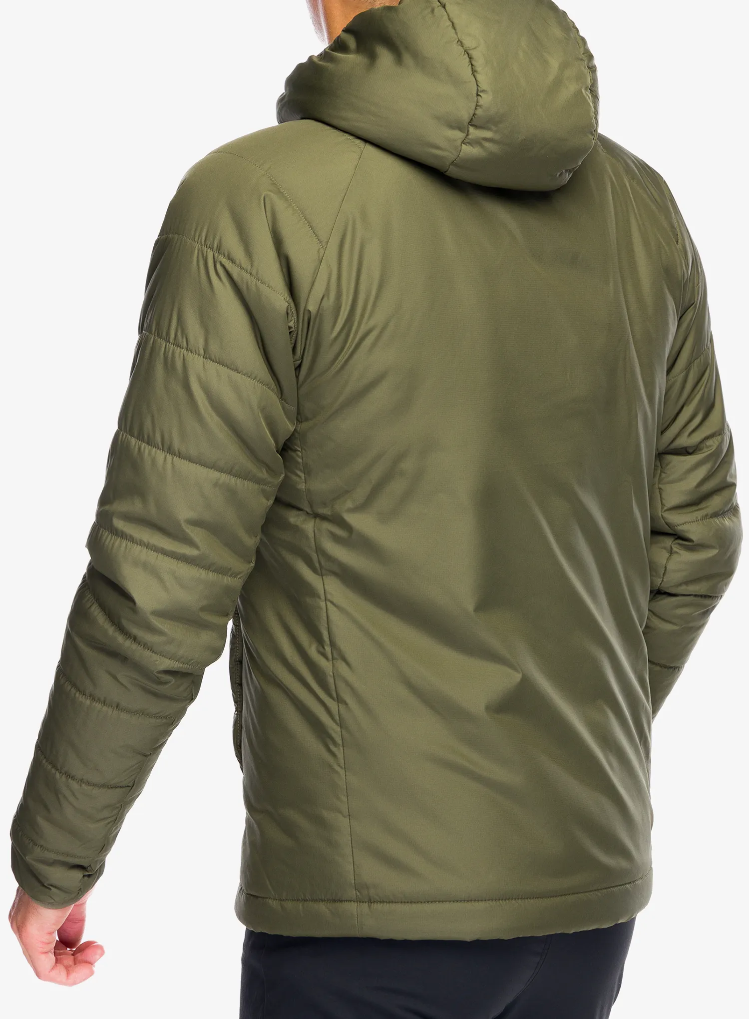 Jakna s postavom adidas TERREX Multi Synthetic Insulated Hooded Jkt - olive strata
