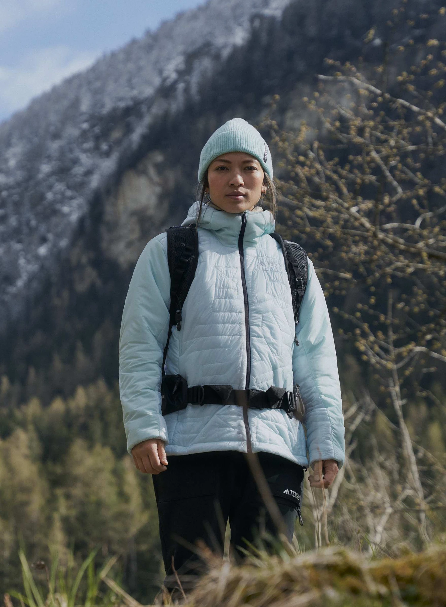 Jakna s postavom ženska adidas TERREX Xperior Varilite PrimaLoft Hooded Jacket - seflaq
