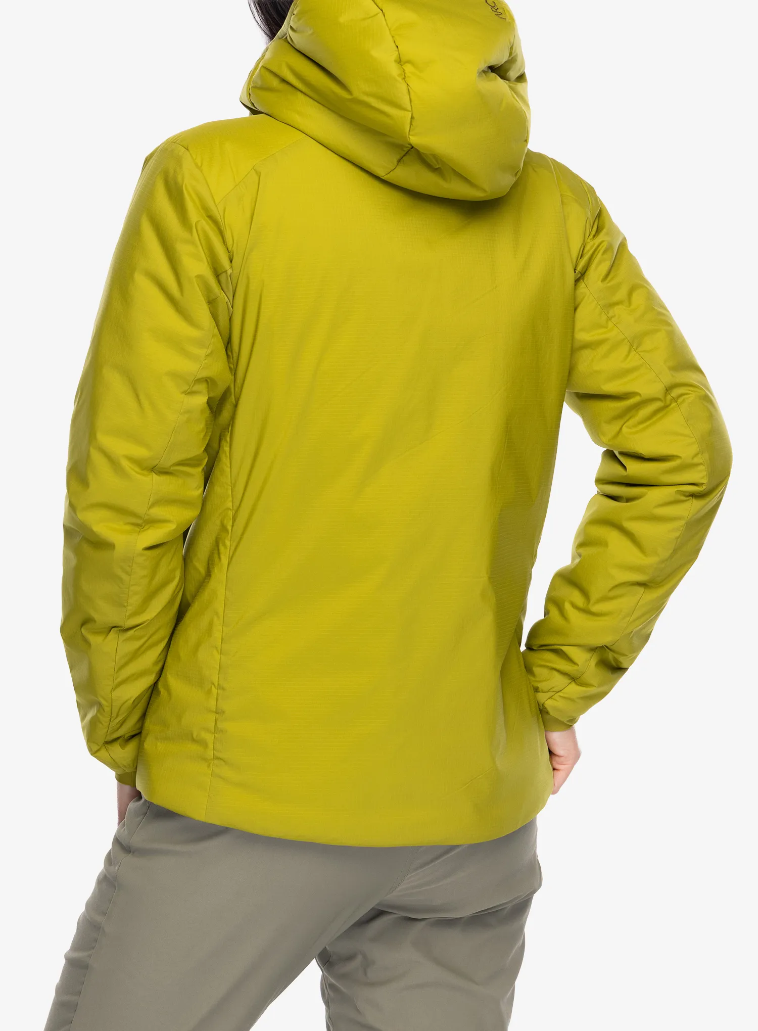 Jakna s postavom ženska Arcteryx Atom SV Hoody - olive moss