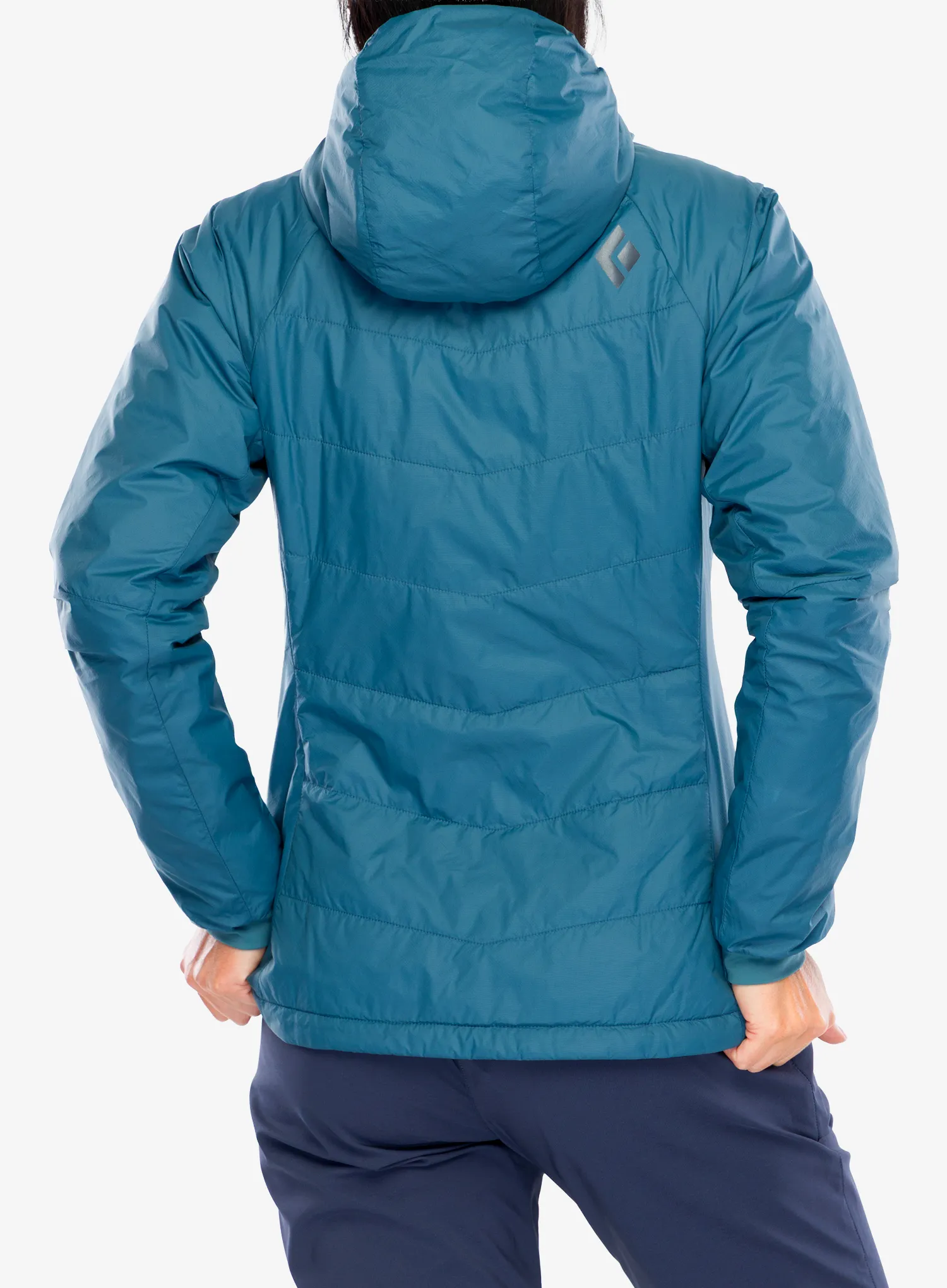 Jakna s postavom ženska Black Diamond Solution Hoody - creek blue/blue