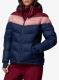 Jakna s postavom ženska Columbia Abbott Peak II Insulated Jacket - navy/rich wine/pink