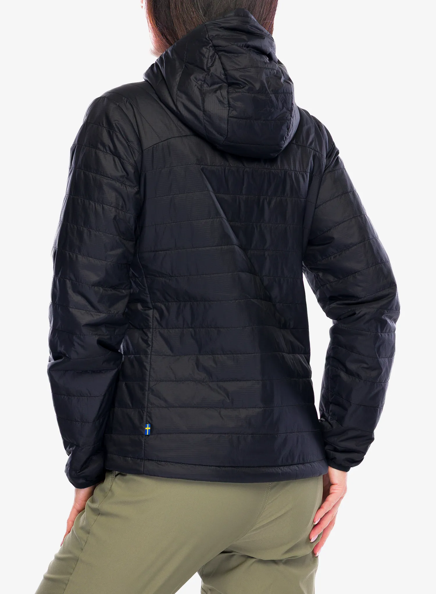 Jakna s postavom ženska Fjallraven Expedition X-latt Hoodie - black