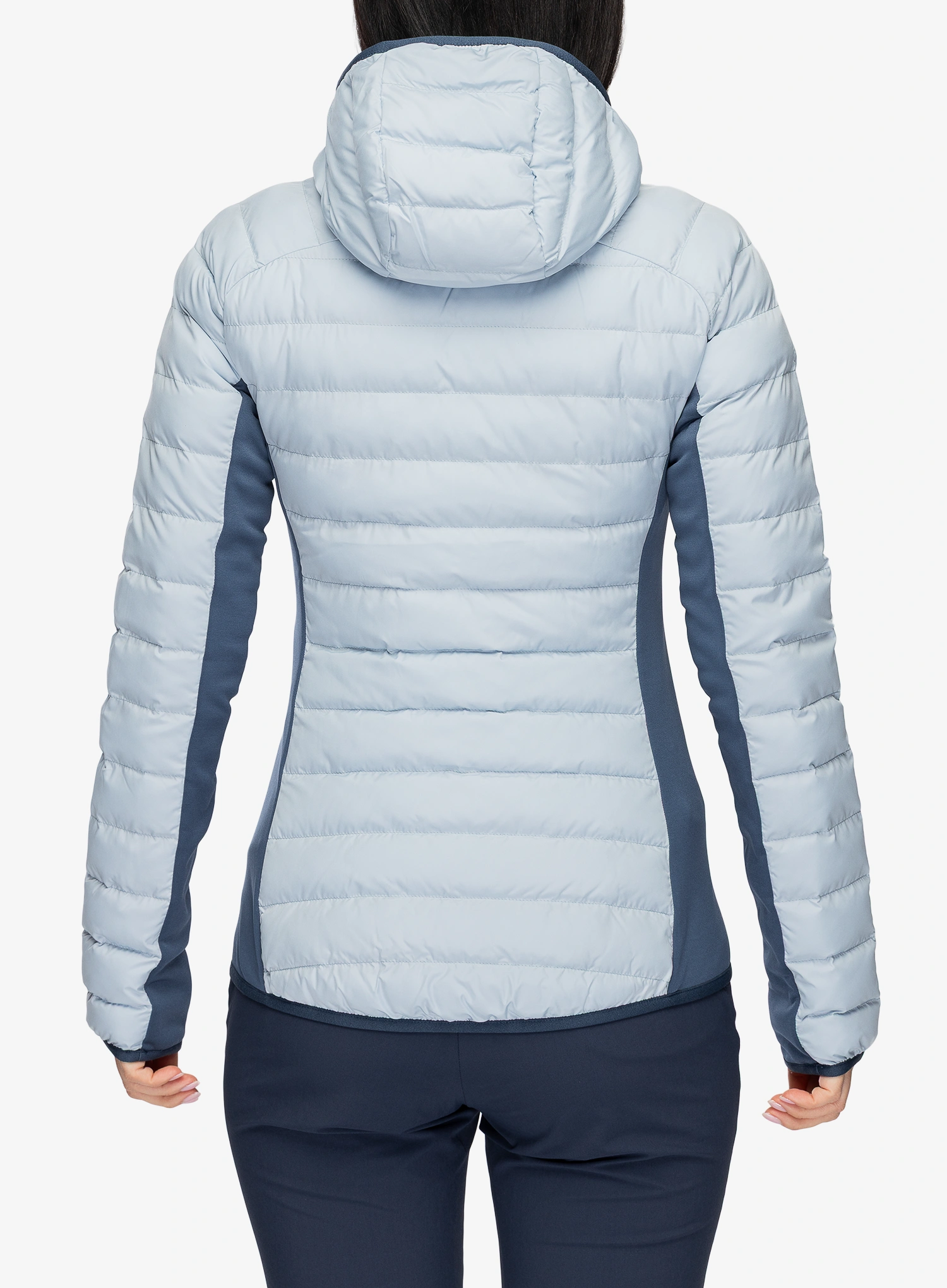 Jakna s postavom ženska Millet Fitz Roy Warm Hoodie - iceberg/dark denim