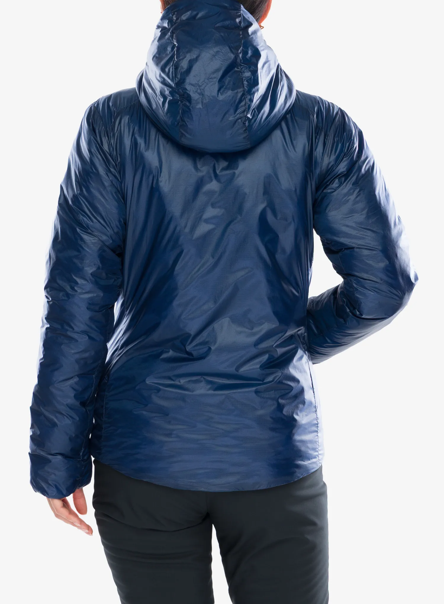 Jakna s postavom ženska Mountain Equipment Oreus Hooded Jacket -  blue admiral