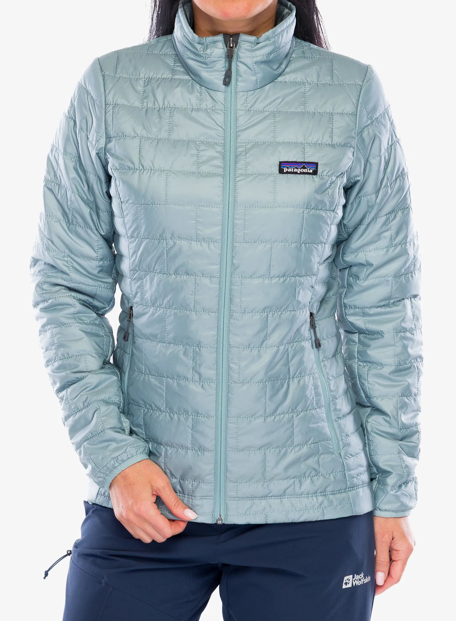 Jakna s postavom ženska Patagonia Nano Puff Jacket - thermal blue